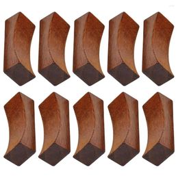 Din sets sets 12 pc's enkele concave eetstokje ruststrookjes staan praktische houder houten rek etensvoorraad eenvoudig