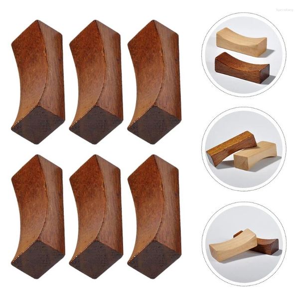 Ensembles de vaisselle 12 pièces repose-baguettes en bois japonais dîner en bois cuillère support fourchette support vaisselle support pour noël cuisine salle à manger mariage