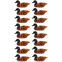 Servies Sets 16 Pcs Metalen Beugel Eend Eetstokjes Rust Thuis Versiering Houders Servies 6.3X1.7CM Decor Hout houten Lepel