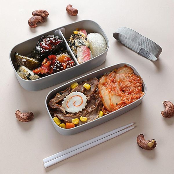 Ensembles de vaisselle 1 pièces stockage de fruits à salade multi-usages pique-nique fournitures de Camping Style japonais enfants boîtes à Bento conteneur Portable