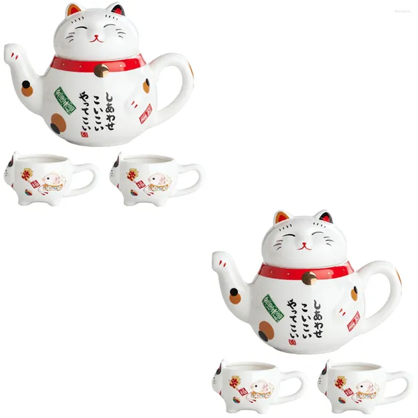 Juegos de vajilla 2 de cerámica Fu Tea Ware Accesorios chinos