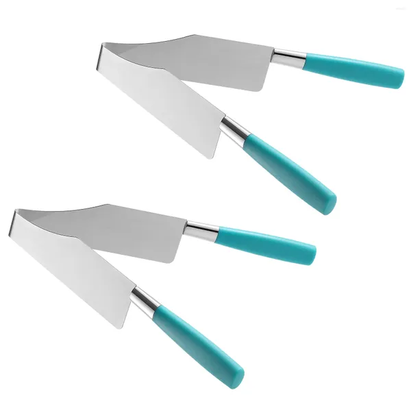 Conjuntos de vajilla 2 PCS Pasteles de pastel Sirviendo pastel de queso Hornear Slicer Divisor Pie Herramienta de corte Cortadores de metal para bebés