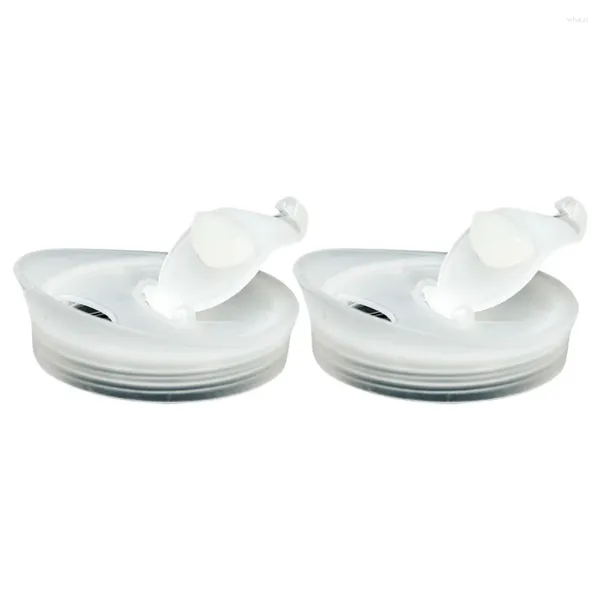 Ensembles de vaisselle 2 pcs Bouteille à eau froide pichet de couvercle en plastique Remplaçable Remplaçant Cover Teapot Scellé Scelled Jouse Jug Verre