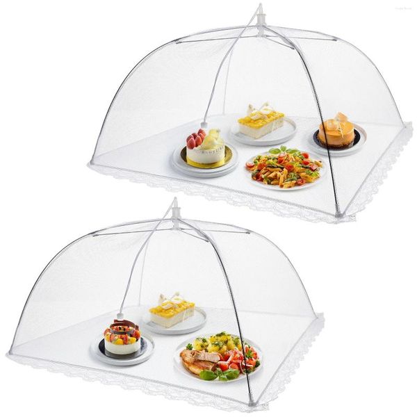 Ensembles de vaisselle 2 pièces maille couvre tentes table pliable pour la cuisine à domicile