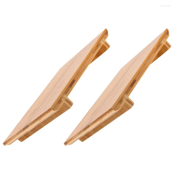 Conjuntos de vajilla 2 PCS Plato de sushi Bandeja para servir Postre Fiesta Cosas Nueces Hogar Tablero de bocadillos de bambú