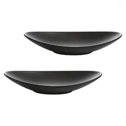 Ensembles De Vaisselle 2 Pcs Sushi Assiette De Service Assiettes À Dîner Plateaux De Table En Céramique Manger Décor Japonais Plats Boulette Plateau Apéritifs