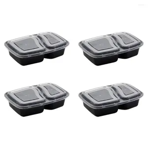 Ensembles de vaisselle 20 Pcs Bento Box Set Plats à emporter Repas Style américain Conteneur Sacs à lunch