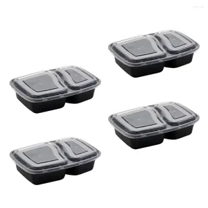 Dinware sets 20 pc's maaltijd prep containers container bento box set take -out pannen dozen vierkante lunch