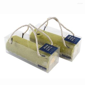 Ensembles de vaisselle 20pc Grade PET Swiss Roll Box Transparence Cassé Gâteau D'anniversaire Outils D'emballage Jetable Main Carry Case À Emporter