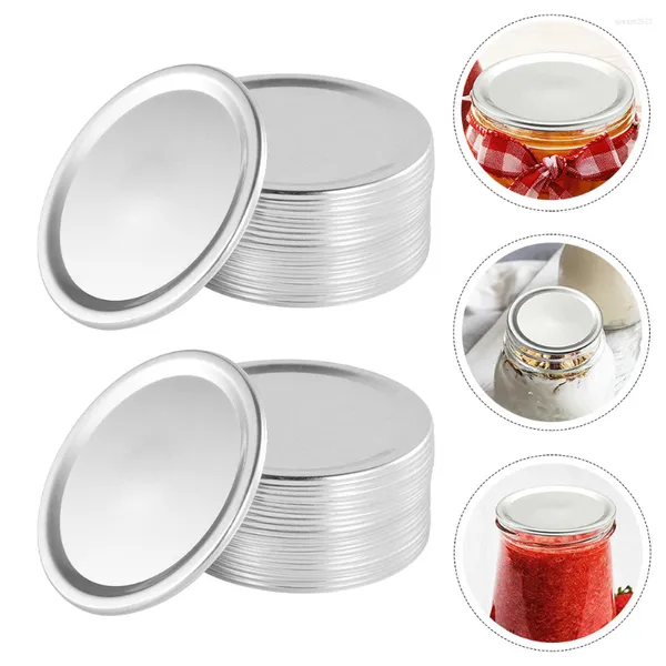 Juntos de vajilla 24 PCS Jar Play Pads Mason Canning Tapa de sello de silicona Frascos de fermentación de vidrio a granel