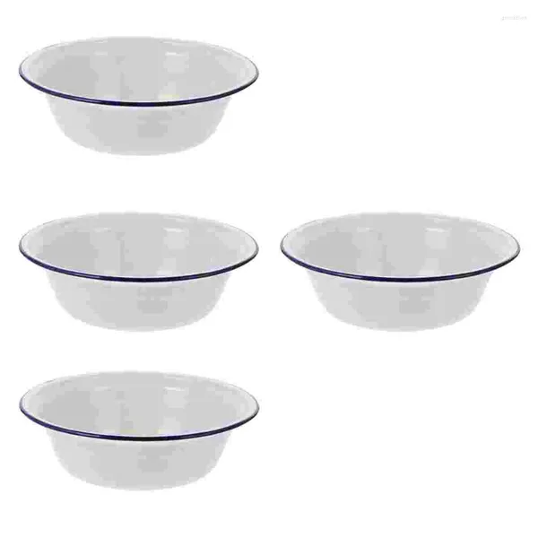 Ensembles de vaisselle 2 pièces bol de rangement bassin style vintage riz à l'ancienne maison soupe pâte salade servant ustensiles de cuisine ménagers 20 cm