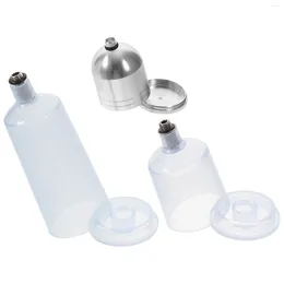 Ensembles de vaisselle 3 pièces aérographe remplacement Pot bouteille Pot portion verre distributeur Terrarium conteneurs bouteilles de stockage