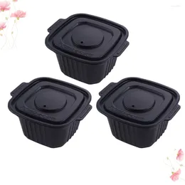 Dinware sets 3 pc's Wegwerp afhaalcontainers maaltijd prep kommen zelfverwarmende verpakkingsdoos zelfverwarming lunchcontainer