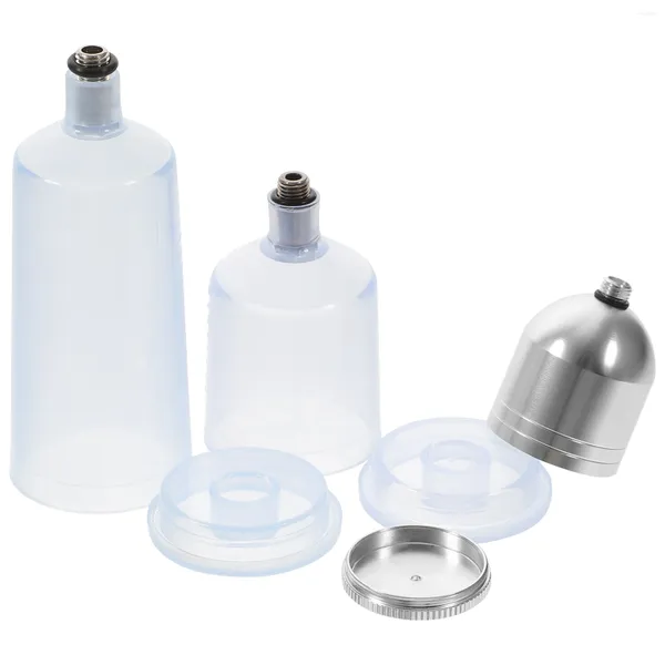 Conjuntos de vajilla 3 PCS Dispensador de vidrio Aerógrafo Reemplazo Pot Botellas dispensadoras Pintura de porción