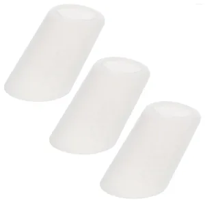 Ensembles de vaisselle 3 pièces couverts en acier inoxydable théière bec verseur poignée décorative blanc gel de silice silicone
