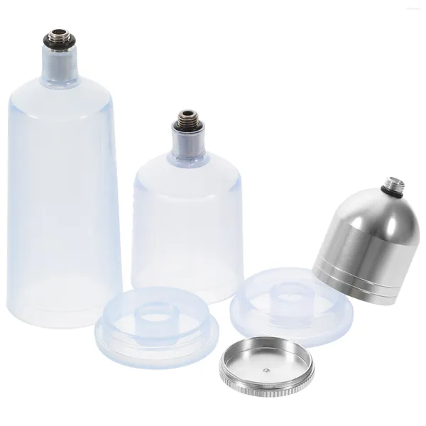 Conjuntos de vajilla 3 PCS Terrarium Fogger Aerógrafo Reemplazo Pot Botellas dispensadoras Vidrio transparente Tipo dividido Dispensador de plástico Porción vacía