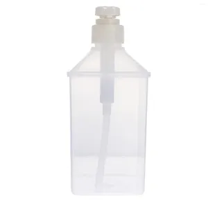 Dijkartikelen Sets 3 pc's transparante knijpflespomp Dispensersaus Clear deksels draagbare opslagcontainer plastic spuit spray honing