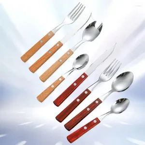 Ensembles de vaisselle Ensemble de quatre pièces couteau, fourchette, cuillère en acier inoxydable 304 - La collection de couverts parfaite pour chaque expérience culinaireAméliorez votre