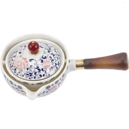 Ensembles de vaisselle, poignée latérale à 360 degrés, Pot Gongfu, bouilloire à thé, outils en céramique, théière de brassage en vrac, poêle