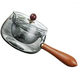 Ensembles de vaisselle, poignée latérale à 360 degrés, théière rotative, bouilloire en verre, filtre Vintage, résistant à la chaleur, service à thé, faire de l'eau