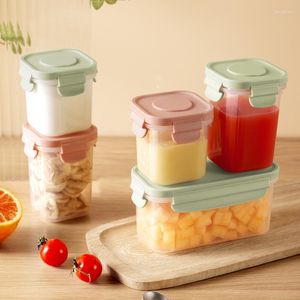 Ensembles de vaisselle 3 pièces Mini réfrigérateur bac à légumes boîte de rangement pour cuisine joint déjeuner grain tri conteneur