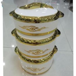 Ensembles de vaisselle 3 pièces ensemble 1 5 2 2 5 litres plus chaud pot d'isolation thermique Ramadan événement boîte à déjeuner pour la fête de famille de mariage 3373