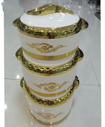 Ensembles de vaisselle 3pcSset 15225 litres chauds insistants thermiques Pot Ramadan Boîte à lunch pour la fête de la famille de mariage 1839590
