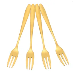 Ensembles de vaisselle 4 PCS Cake Fork Party Tabletop Forks Kitchen Gadget Picks Moon Ape soit