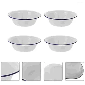 Ensembles de vaisselle 4 pièces bol en émail porcelaine pour vaisselle de cuisine ustensiles de cuisine pâte thermique service de sertissage