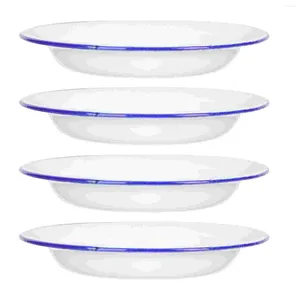 Din sets sets 4 pc's email nestplaat groente pasta prep schotel vegetarische lade glazuur diner serveer kookkom fruitschaal