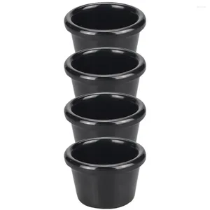 Ensembles de vaisselle 4 pièces tasse à sauce petits bols à vinaigre trempage contenants de ketchup vinaigrette assaisonnement réutilisable cuisine