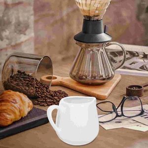 Ensembles de vaisselle 4 pcs cuillère à sauce mini pichet à lait café crémier pichet en verre couvercle conteneur créatif céramique amateurs concentrés