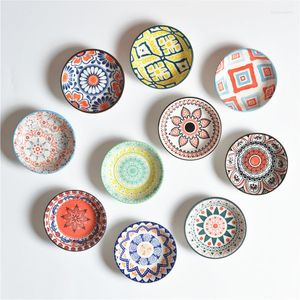 Deding Sets 4 stks 4-inch keramische sojasaus Dishard Mosterd Pickle Noordse wind Underglaze kleur huishouden klein porselein