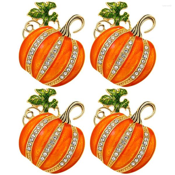 Ensembles de vaisselle 4pcs Harvest Festival Pumpkin Moulding Serviette Anneaux Titulaires Pour Restaurant El