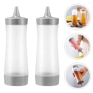 Ensembles de vaisselle 4pcs Sauce Squele Condiment Ketchup Bottles Hair Color Bottle Applicator for Kitchen