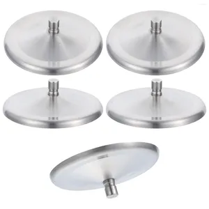 Din sets sets 5 pc's beker deksel thuisbedekking stalen stofdichte keramische koffiemok metselaar potten deksels tumbler