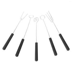 Ensembles de vaisselle 5 pcs outils de gadget de cuisine trempage à fourche en acier inoxydable Chauffeur de truffes