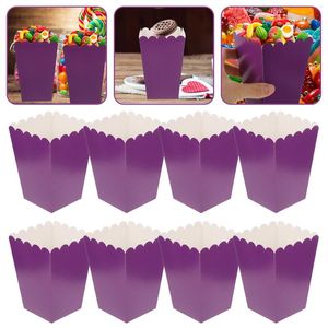 Servies Sets 50 Pcs Candy Bar Snack Houder Popcorn Party Emmer 250G Witte Kartonnen Zak Container Wegwerp Containers