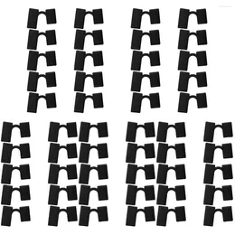 Conjuntos de vajilla 50 PCS Soporte de plástico para palillos Clips de entrenamiento Abrazadera Cubiertos Palillos duraderos Ayudante Abrazaderas Cubiertas Conjunto de herramientas