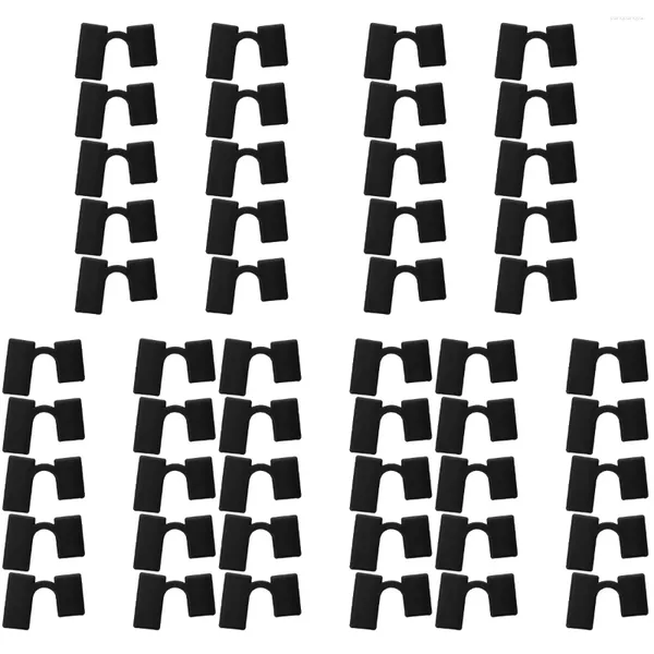 Conjuntos de vajilla 50 PCS Soporte de plástico para palillos Clips de entrenamiento Abrazadera Cubiertos Palillos duraderos Ayudante Abrazaderas Cubiertas Conjunto de herramientas