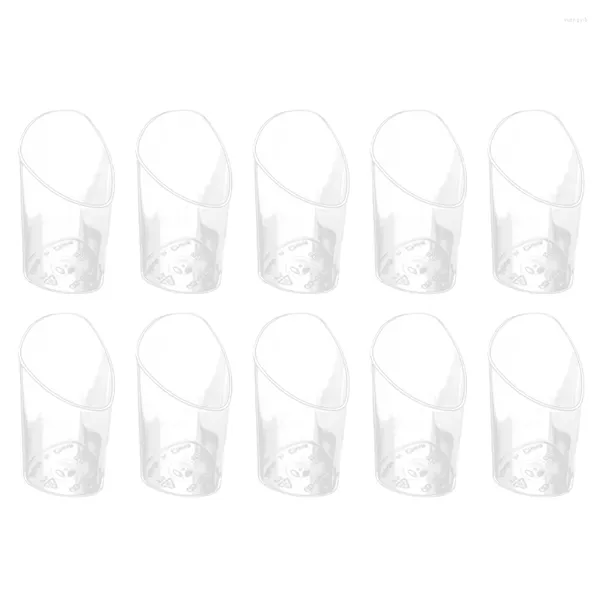 Ensembles de vaisselle 50 pcs tasses à dessert en plastique Jelly Small Jetable Parfait Cup Clear
