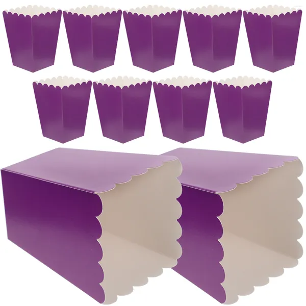 Ensembles de vaisselle 50 pcs boîte de pop-corn bol snack seau conteneurs jetables porte-fête mini gâteau