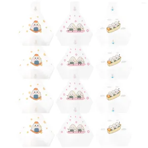 Vaisselle Ensembles 50 Pcs Triangle Boule De Riz Emballage Onigiri Emballages Décoration Japonais Cookie Papier Sac En Vrac En Plastique Japenese Bonbons