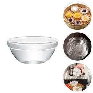 Servies Sets 6 Stuks Koffiebrander Pan Met Deksel Bozai Cake Bowl Voorgerecht 6X3CM Transparant Glas peuter