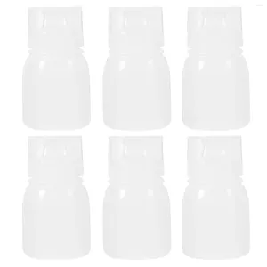 Conjuntos de vajilla 6 piezas Botellas de salsa Pequeño condimento Contenedores para apretar Aceite Pan Diámetro grande