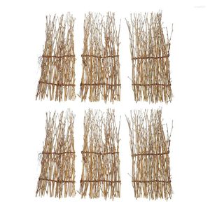 Dinware sets 6 pc's The Fence Pography Backdrops Props Bamboo Silk Sushi Mat Decor Japanse Decoraties