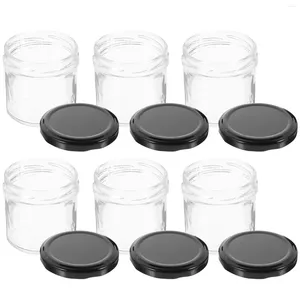 Servies Sets 6 stks Glazen Opslag Fles Kruiderij Containers Honing Pot Jam Container Thuis Leveringen