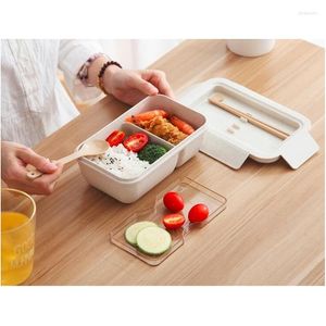 Din sets sets 850 ml tarwestro lunchbox gezond materiaal bento dozen magnetron opslagcontainer lunchbox containers