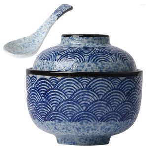 Ensembles de vaisselle, accessoires, ragoût en céramique, plats, bol à soupe Miso de Style japonais, ensemble de cuisine à nouilles en céramique