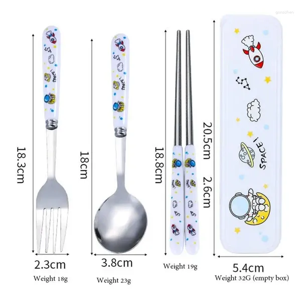 Ensembles de vaisselle à la vaisselle anti-rust Moulage en une seule pièce Mélange de mélange couteau réutilisable et fourchette Gourmet en acier inoxydable MOE Fun